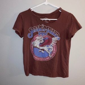 steve miller band t shirt - distressed